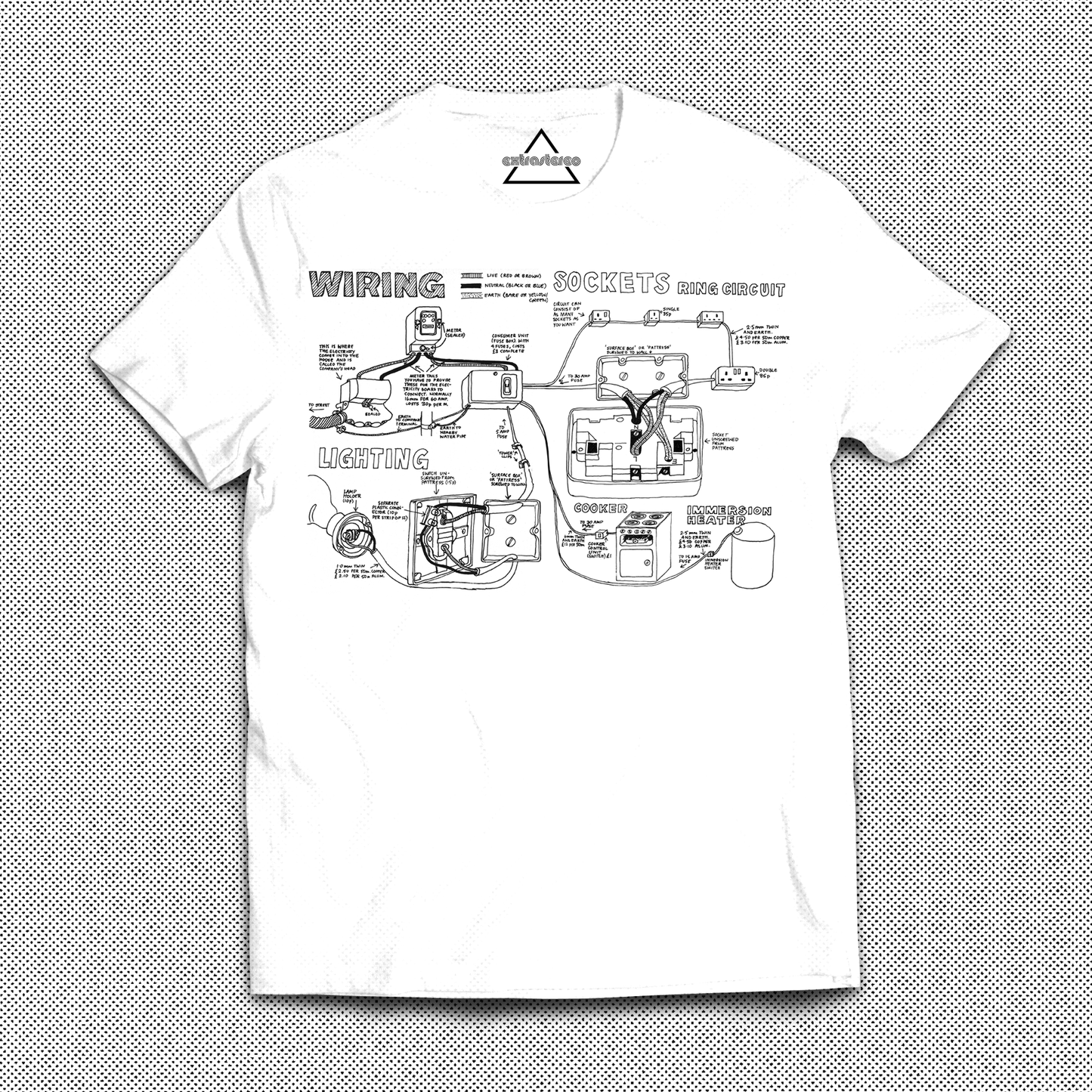 extrastereo - 'Ring Main' T-shirt